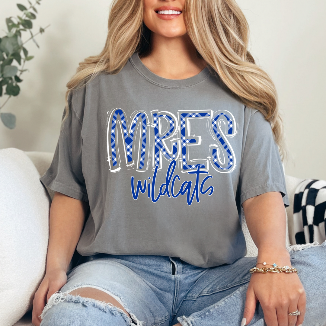 Plaid Script MRES Wildcats PREORDER